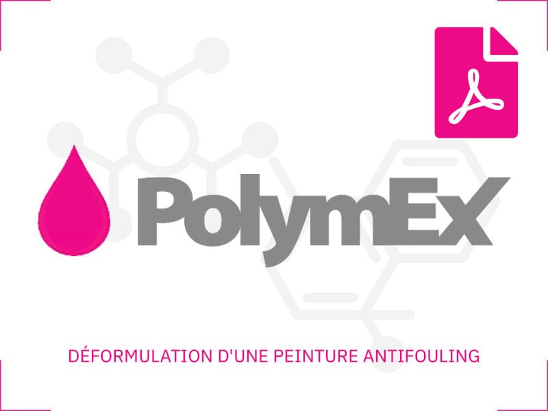 DÉFORMULATION D'UNE PEINTURE ANTIFOULING